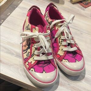 Coach Barrett Floral Print Poppy Sneakers